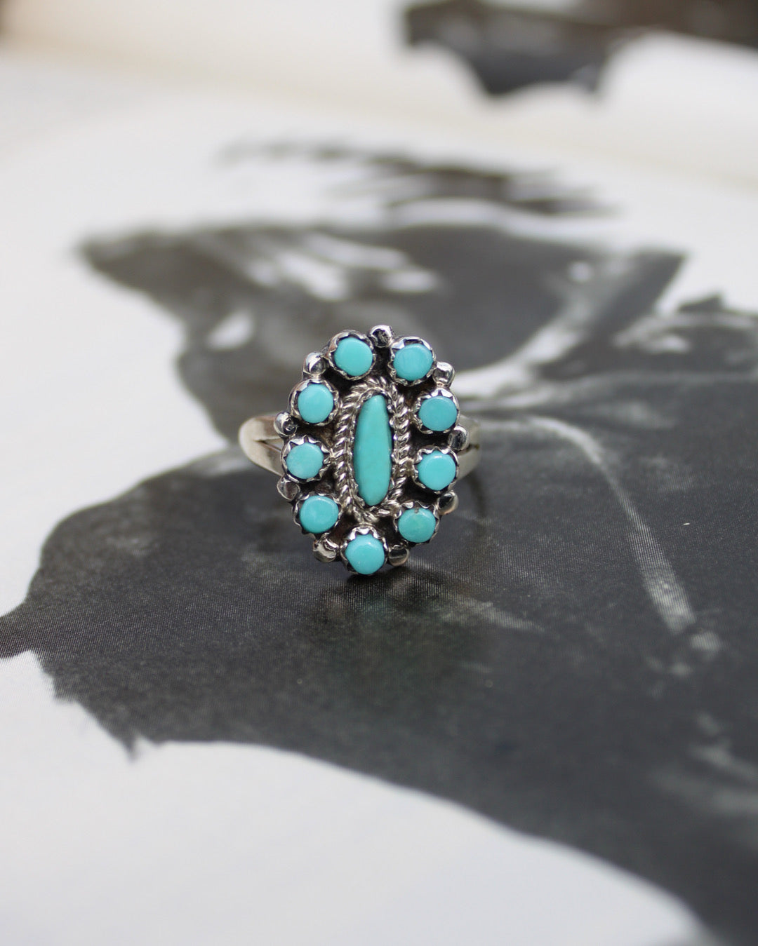 Rosemary Turquoise Ring - Size 8