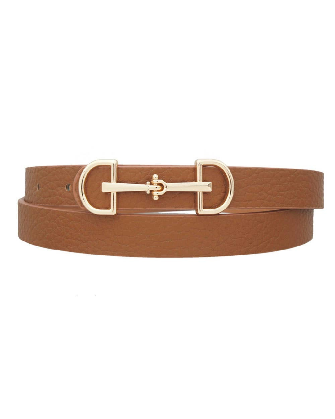 Lux D Ring Belt - Brown