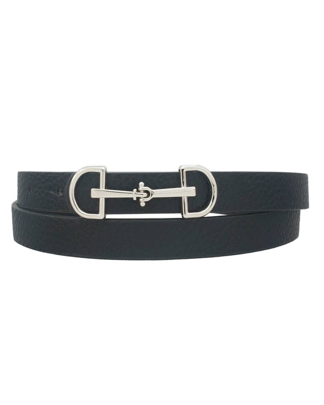 Lux D Ring Belt - Black