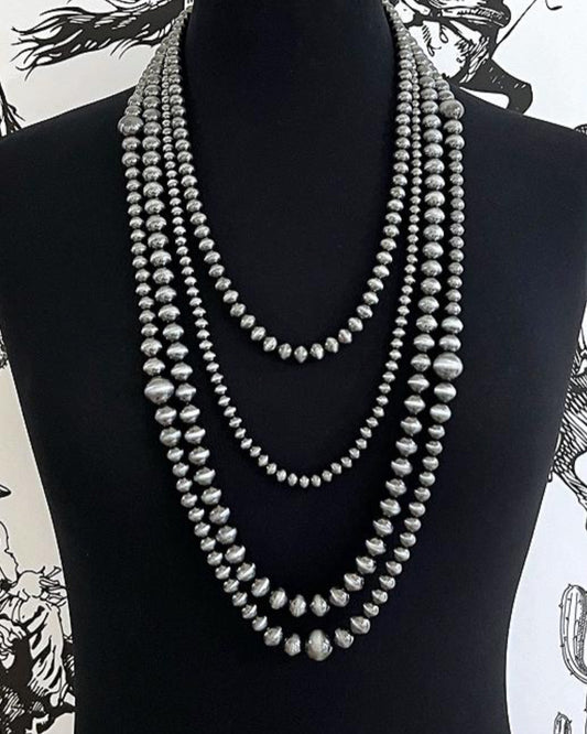 “Laine” Layered Pearl Necklace