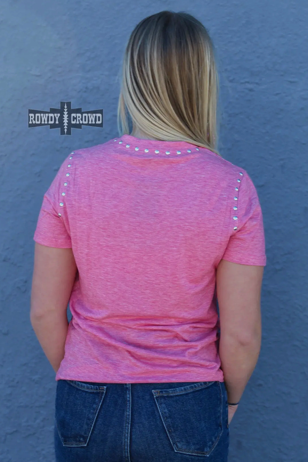 Pink Studded T-Shirt - Imperfectly Perfect Boutique