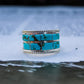 “Tularosa” Inlay Turquoise Ring - Size 8