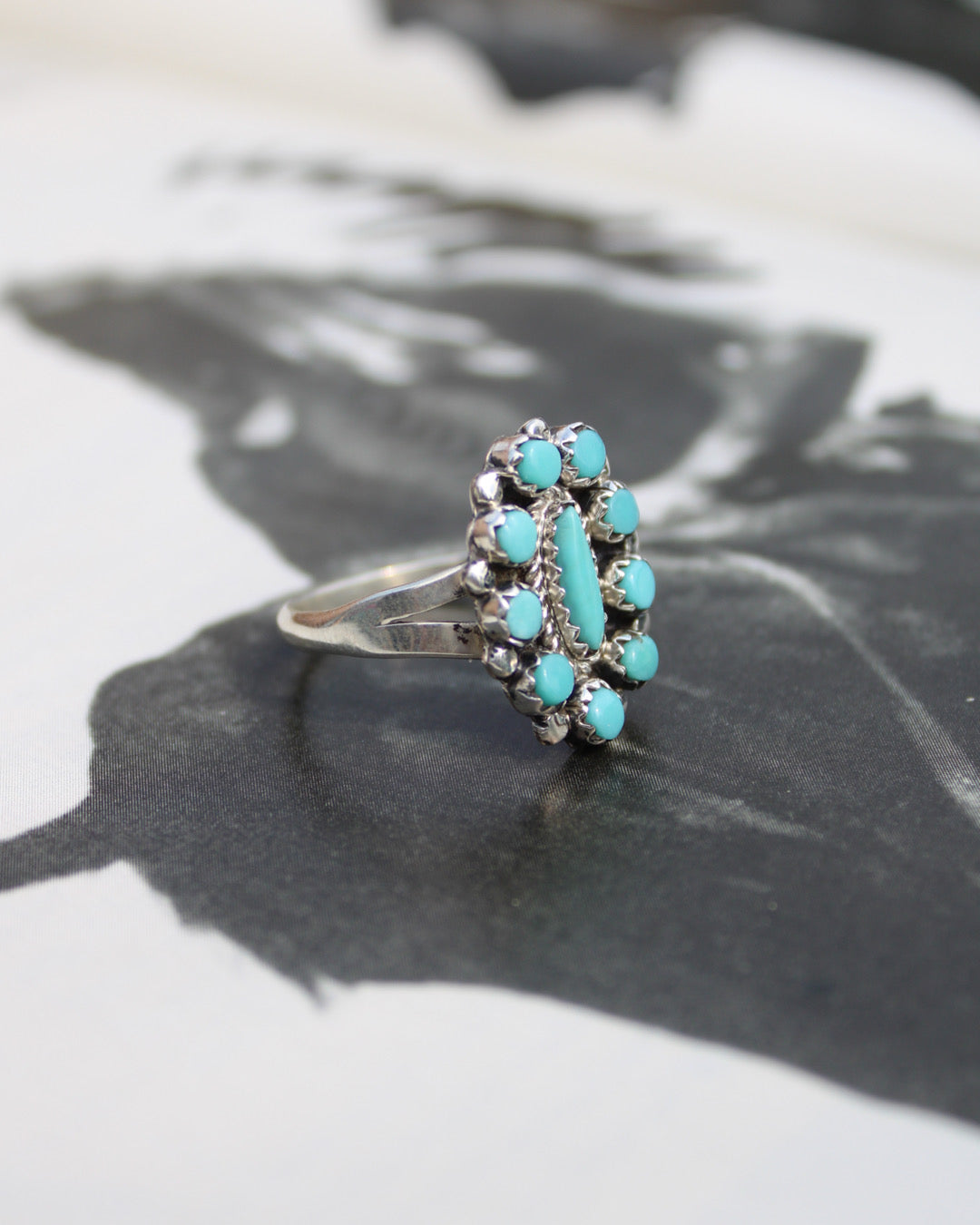 Rosemary Turquoise Ring - Size 8