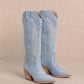 “Patsy” Denim Cowgirl Boot