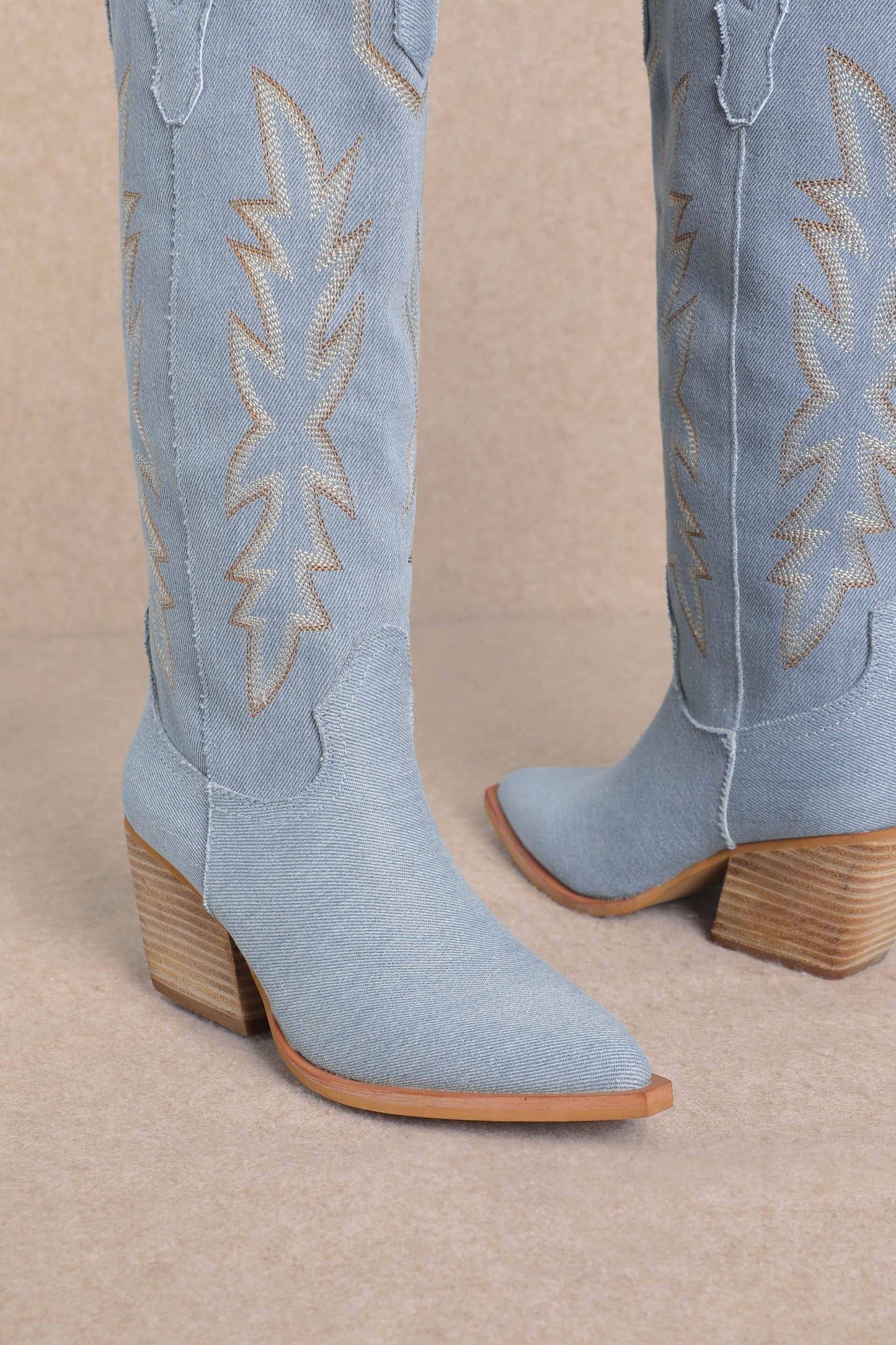 “Patsy” Denim Cowgirl Boot