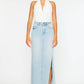 “Tess” Denim Maxi Skirt