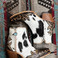 Macey Tooled Cowhide Booties