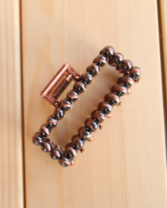 Copper Pearl Claw Clip