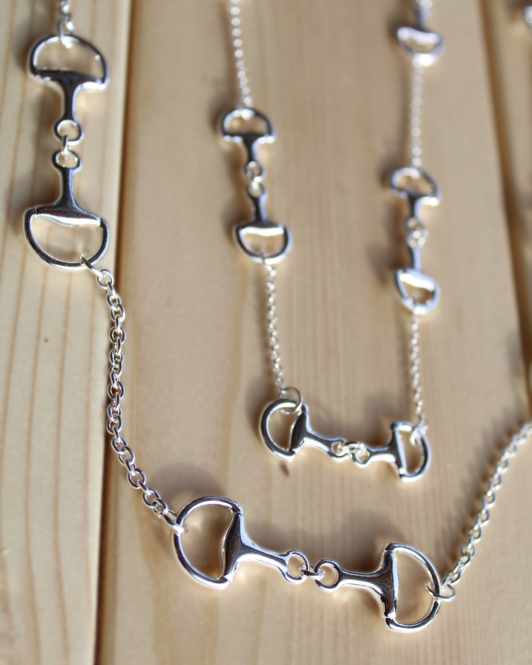 Small Snaffle Necklace - Silver