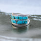 “Tularosa” Inlay Turquoise Ring - Size 8