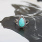 Tear Drop Turquoise Ring - Size 8