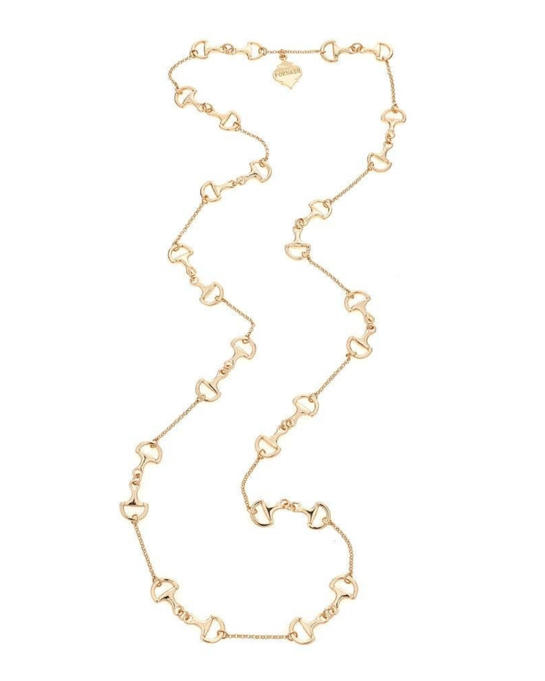 Small Snaffle Necklace - Gold