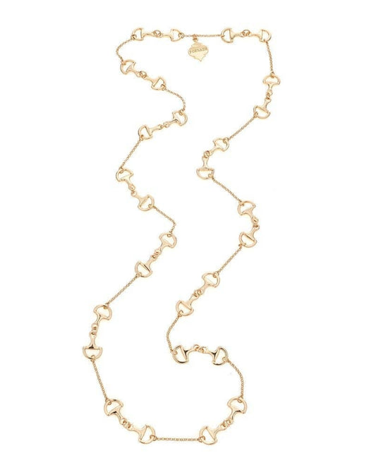 Small Snaffle Necklace - Gold