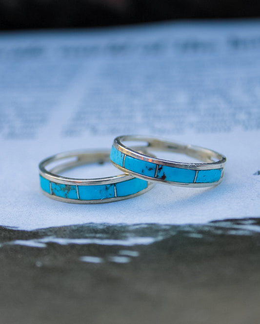 “Bluewater” Inlay Turquoise Ring