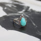 Tear Drop Turquoise Ring - Size 8