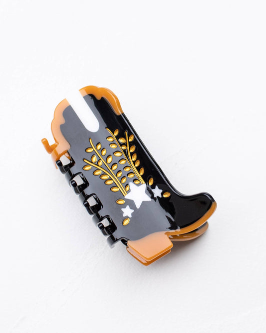 Eco Shooting Star Cowboy Boots Claw Clip