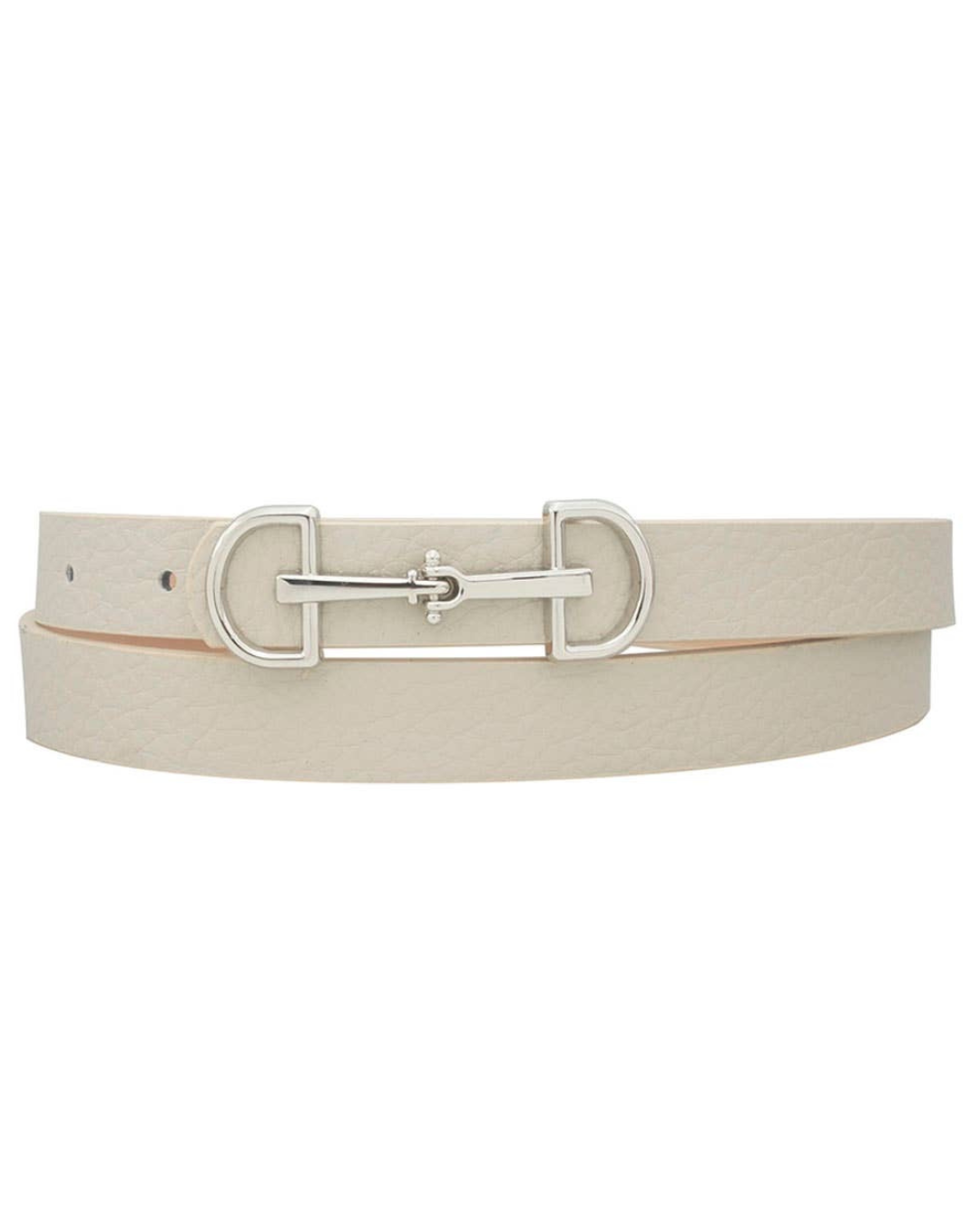 Lux D Ring Belt - Cream