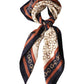 Snaffle Satin Scarf - Navy